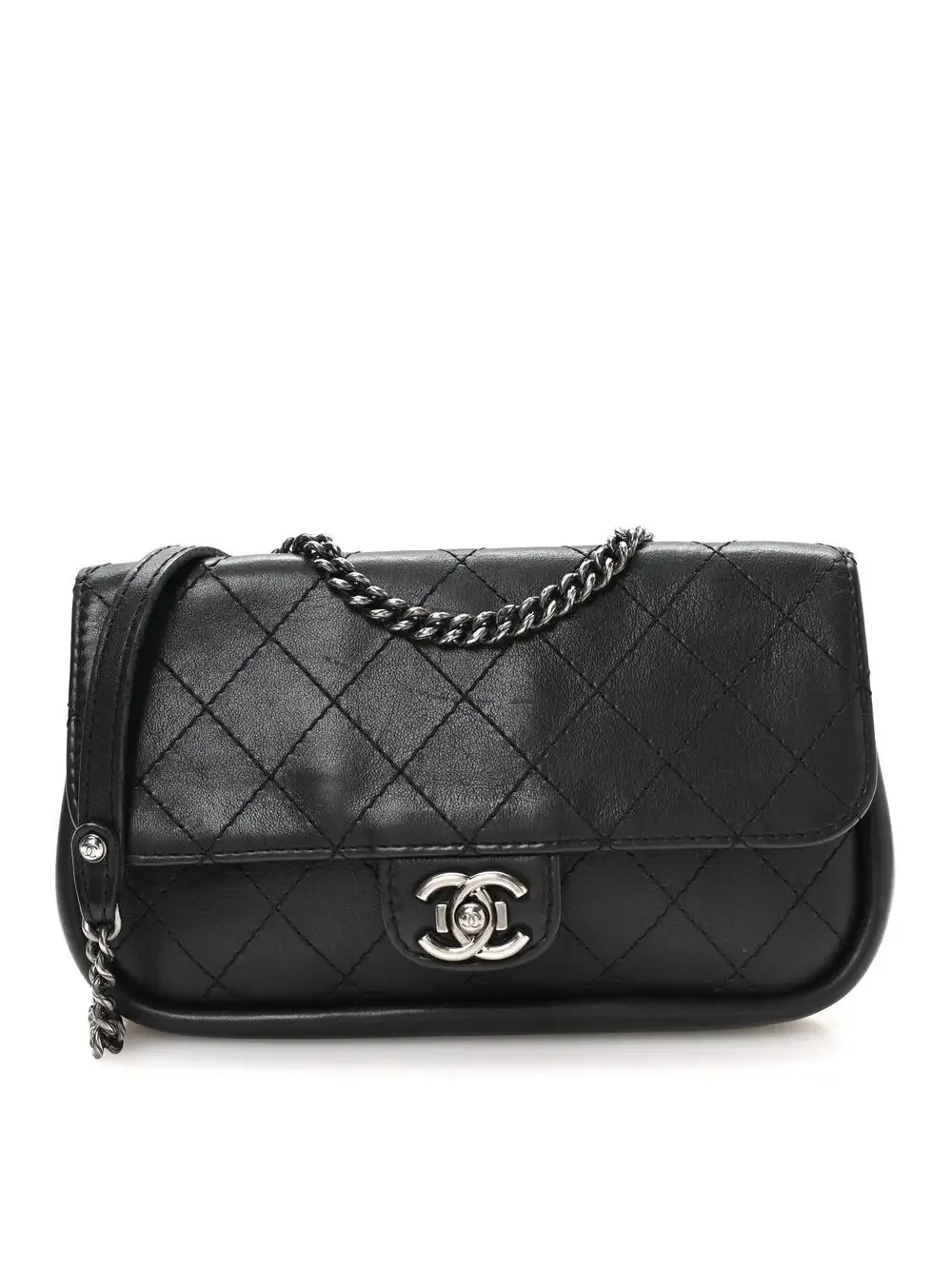 Chanel Calfskin Stitched Medium Cc #339052C18B